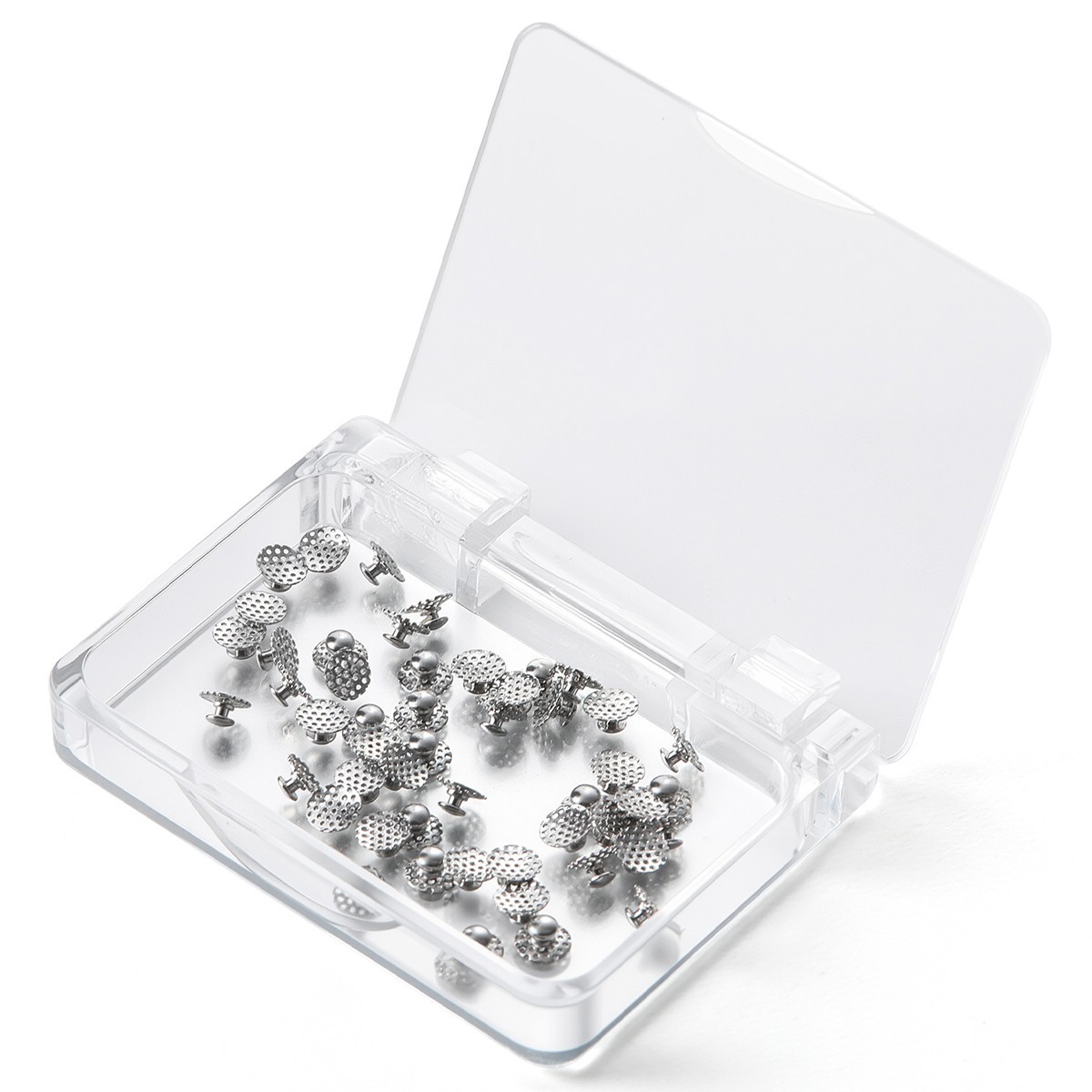 50PCS Dental Orthodontic Perforated Bondable Lingual Buttons With Hole Adhesive