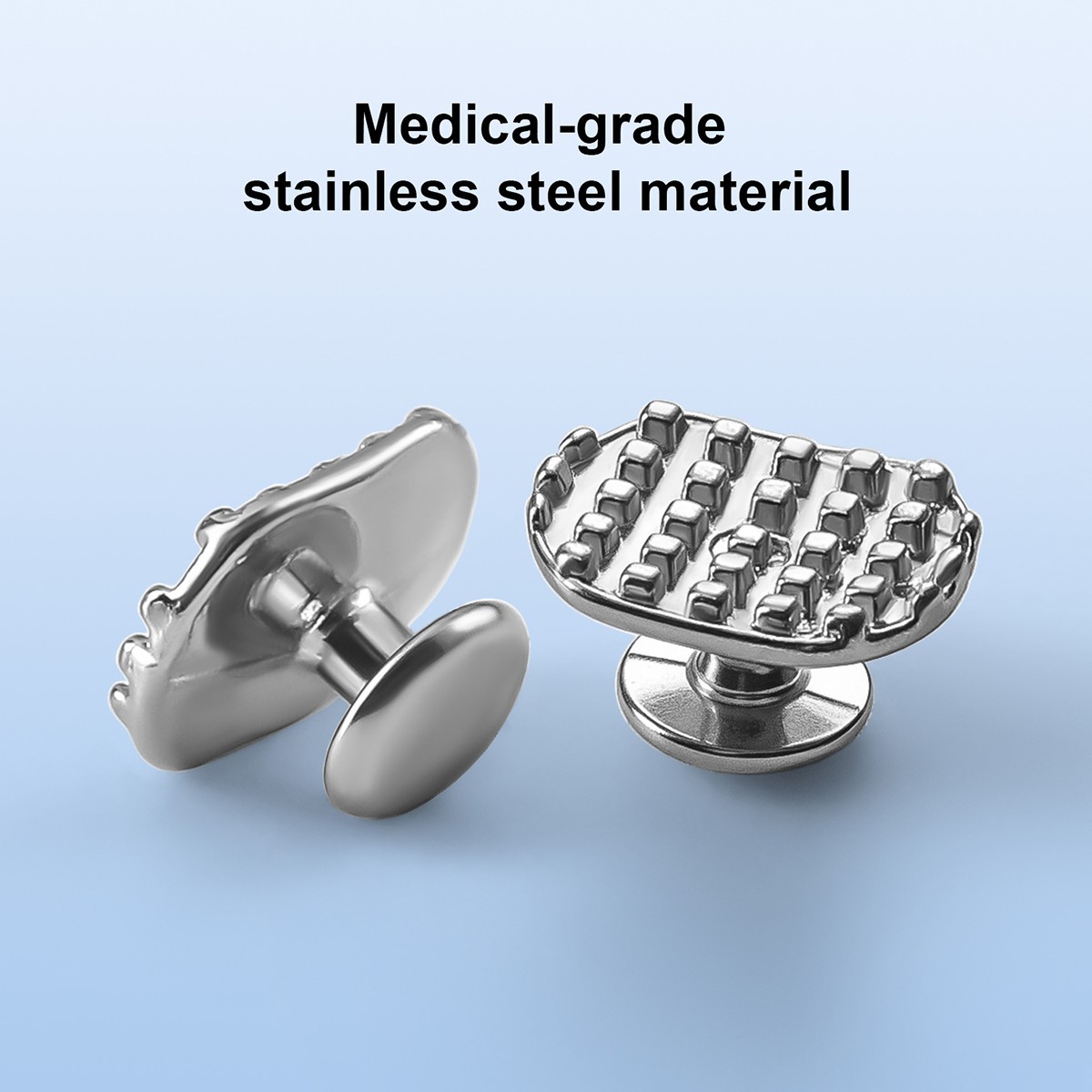 50pcs/Box Dental Ortho Lingual Buttons Bondable Round/Rectangular Mesh Base/MIM