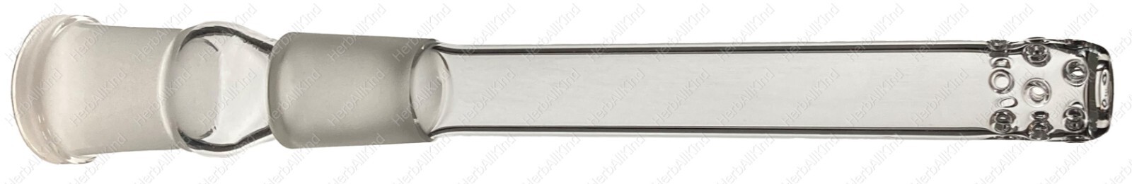 18mm MALE to 18mm FEMALE (19mm to 19mm) Swiss Fission Holey Glass Downstem 2-7.5