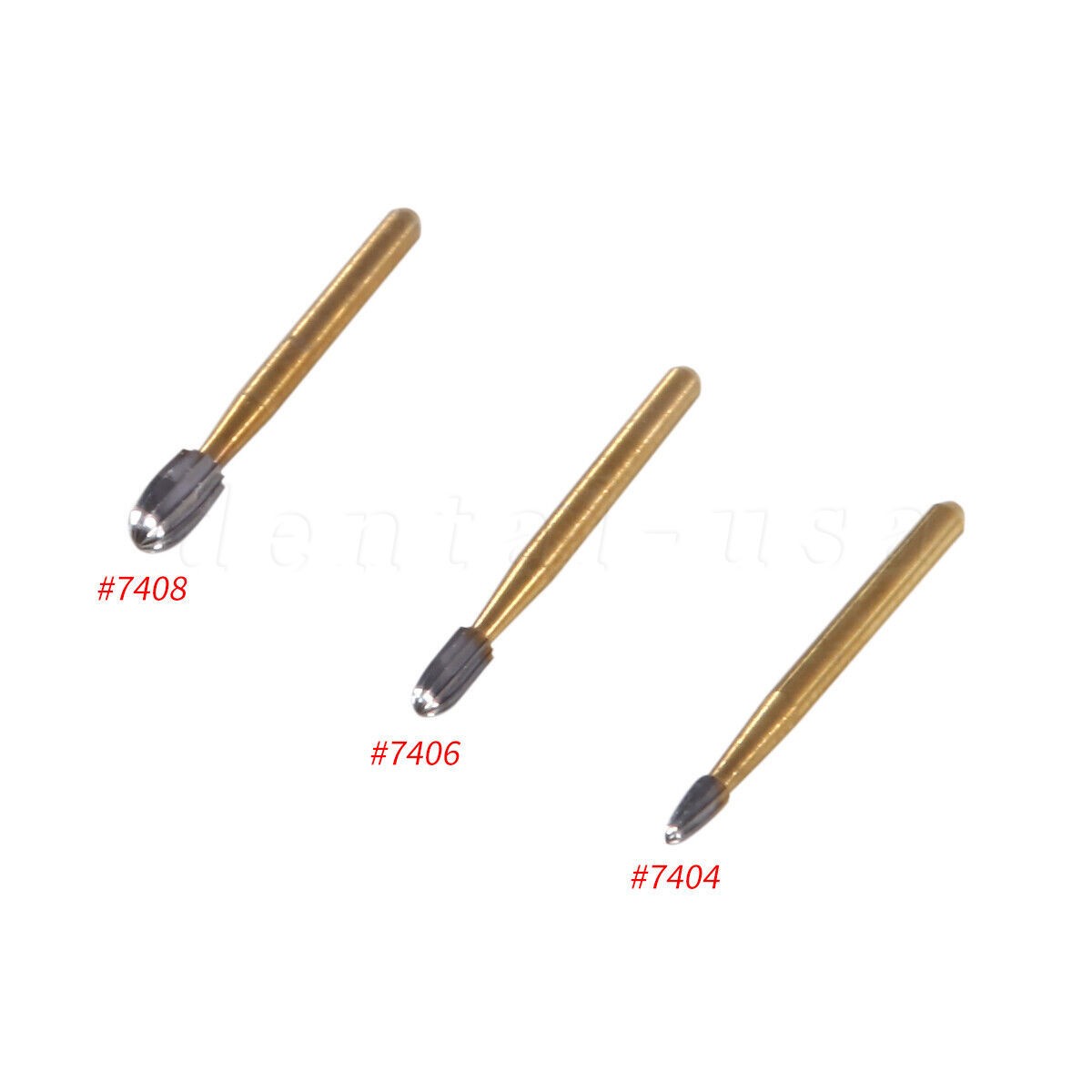 Dental Carbide Burs Trimming & Finishing Egg Football FG 7404 7406 7408