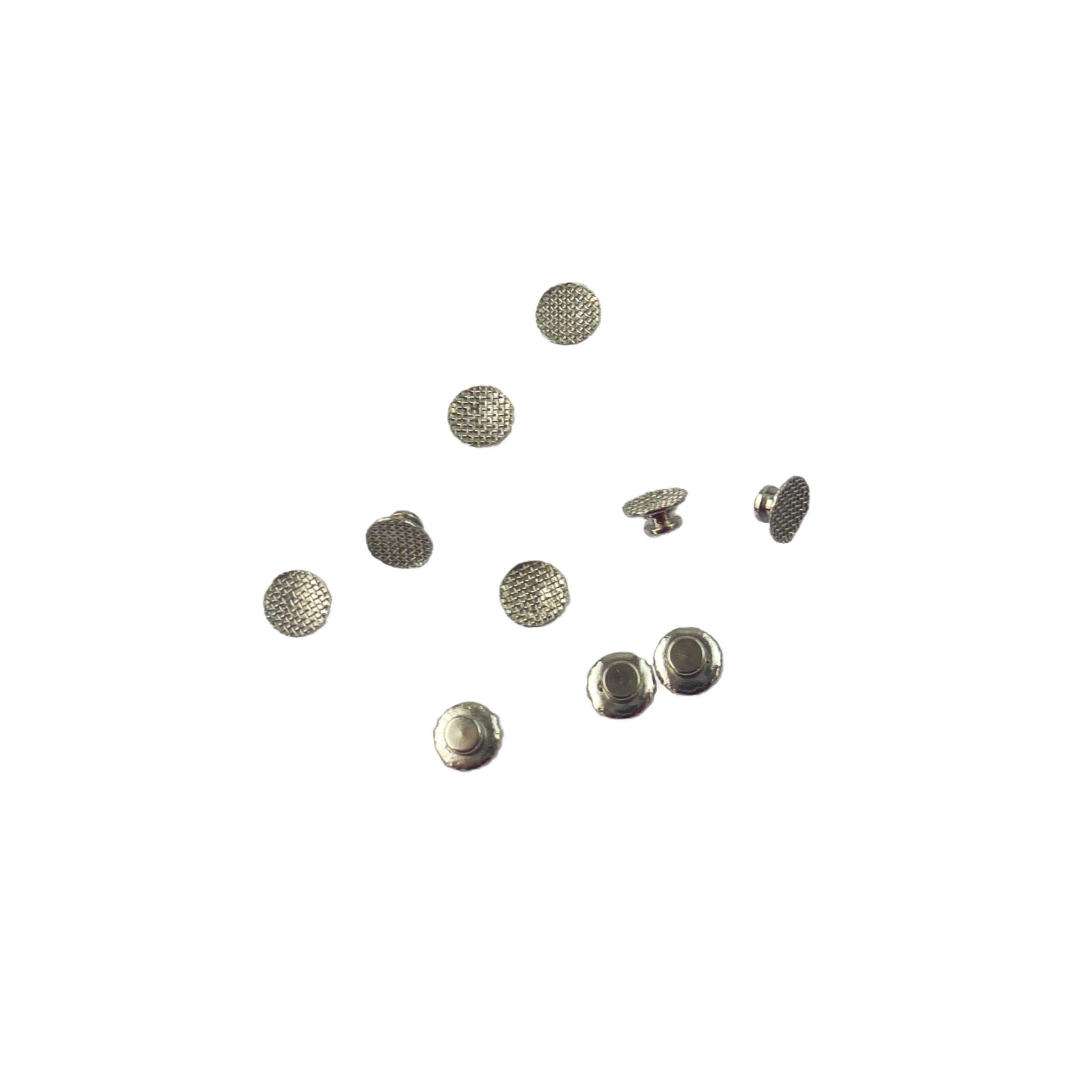 10PCS Dental Orthodontic Lingual Buttons Bondable round/rectangular Mesh Base