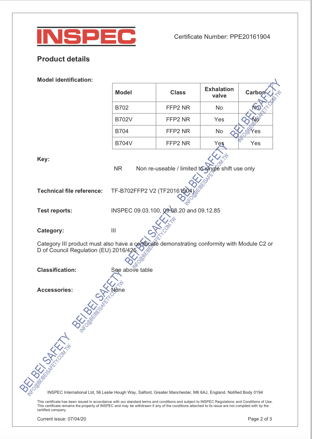 FFP2 Disposable Particulate Respirator Face Mask CE