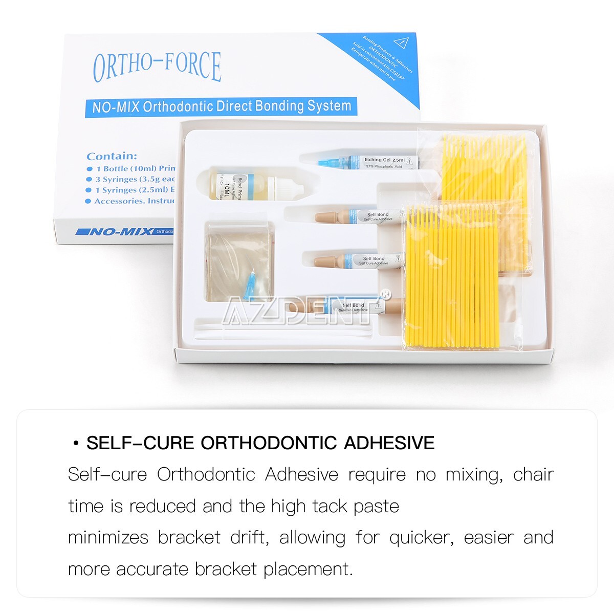 USA Dental Ortho Direct Paste Adhesive Bonding Self Curing Composite Resin Kit