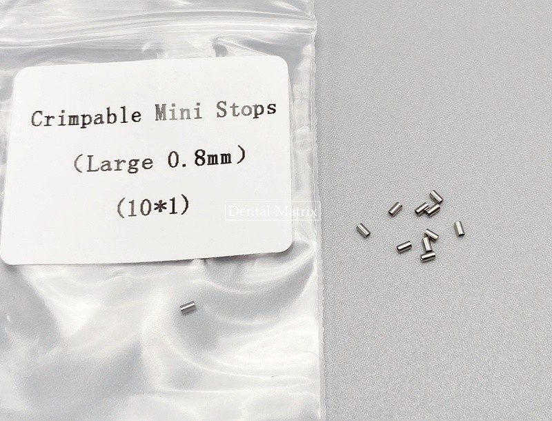 USA 100pcs Dental Orthodontic Crimpable Hook Stop Mini Stops Tube S/L 0.5/0.8mm