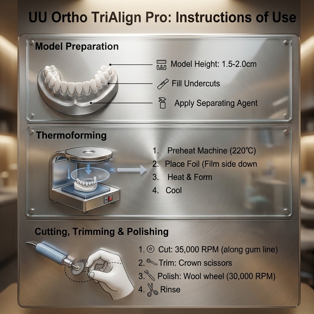 UU Ortho TriAlign Pro Multi-Layer Aligner Sheets – Round (Pack of 10)