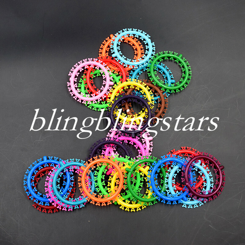 1000 Pcs/Pack Dental Orthodontic Cartoon Ligature Ties Kitty/Flower/Cat 3 Sizes