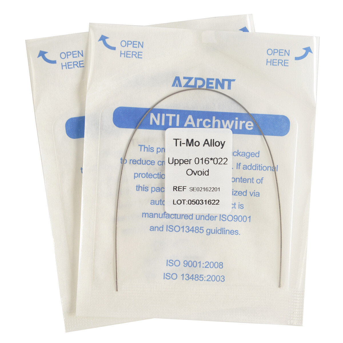 AZDENT Dental Orthodontic TMA Titanium Beta Ti-Mo Alloy Rectangular Arch Wires