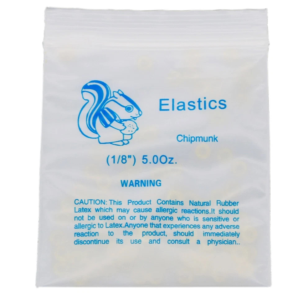 US Orthodontic 5.0Oz Elastics Braces Rubber Bands Latex Braces 1000/2000/3000Pcs