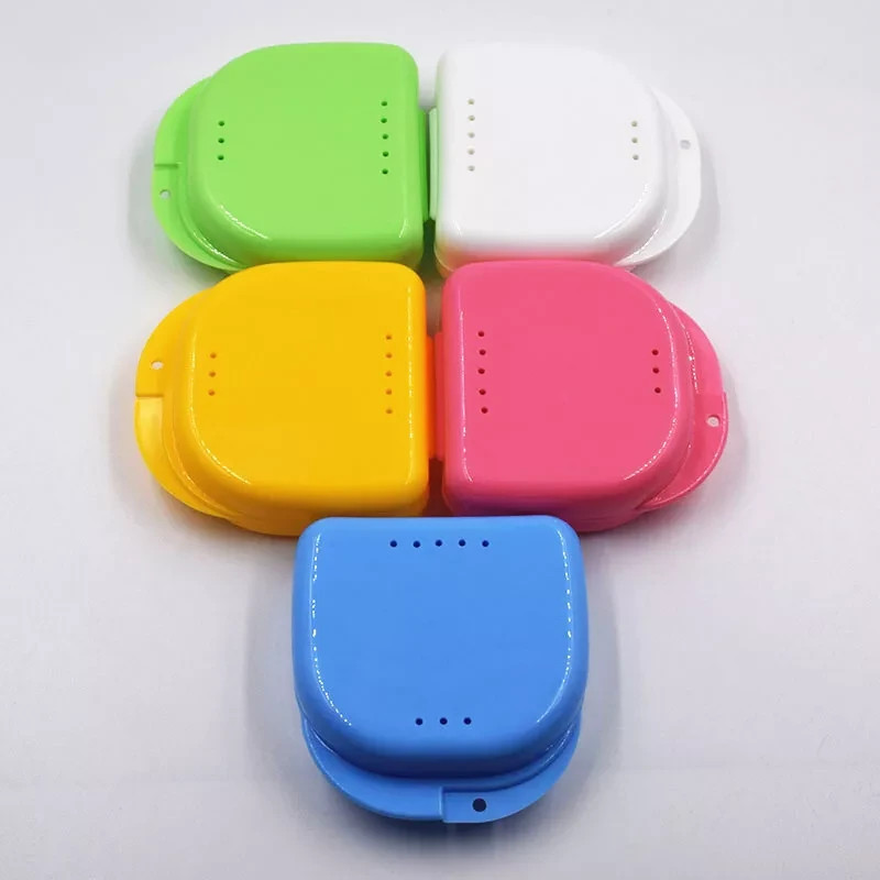 Dental Orthodontic Mouthguard Teeth Container Retainer Case Box Denture Assorted