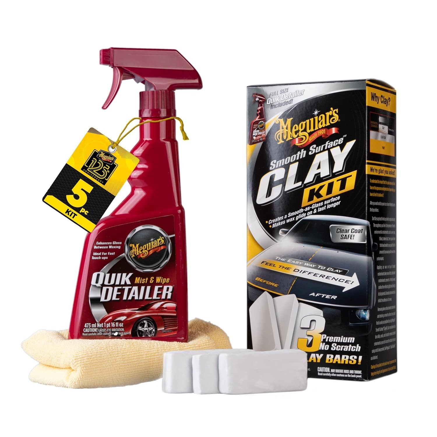 G191700 Smooth Surface Clay Kit, Safe and Easy Car Claying for Smooth as Glas…