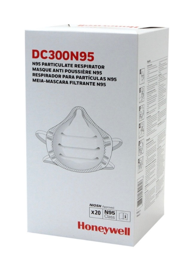 3M 8000 and Honeywell N95 Particulate Respirators Face Mask Pack DC300N95