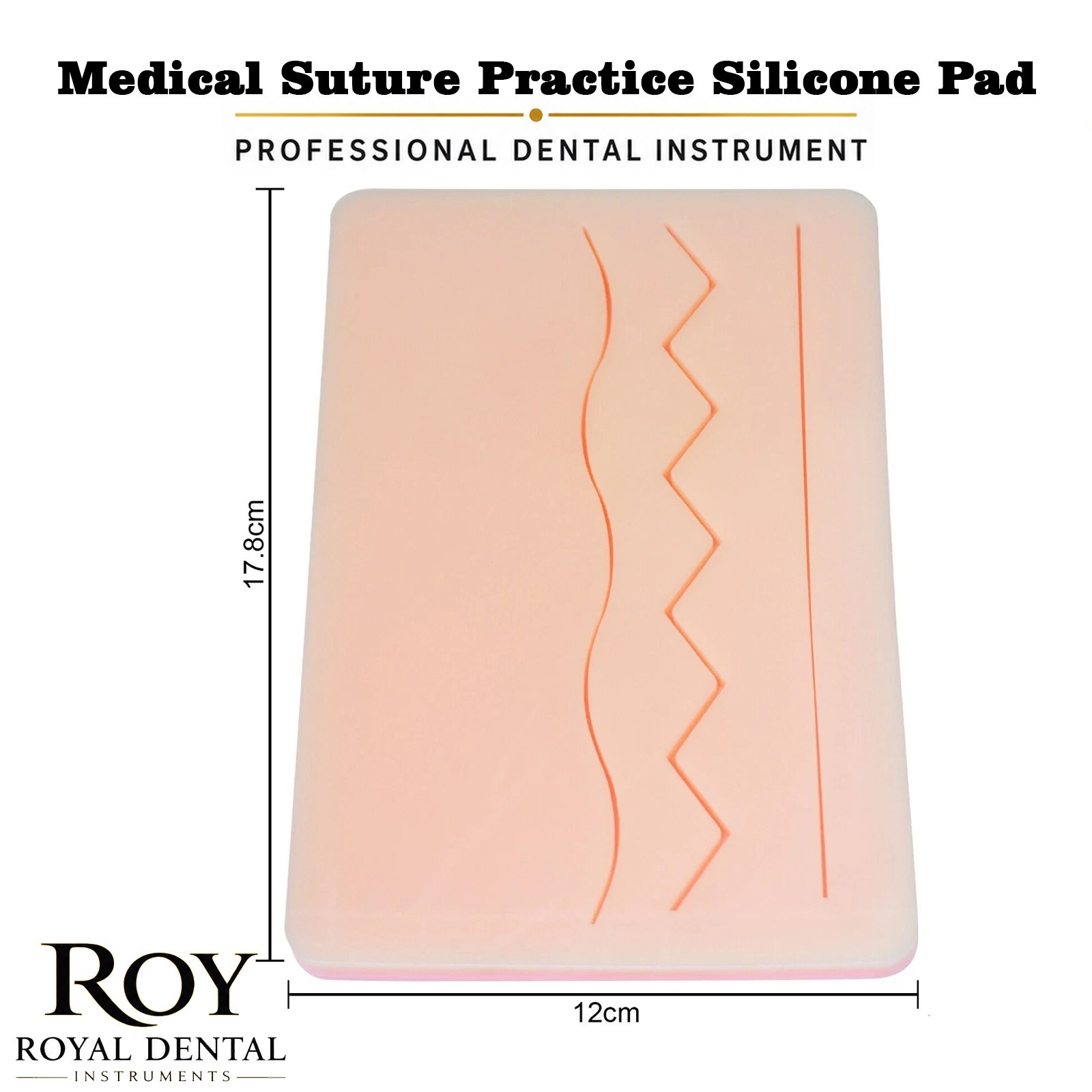 New Medical Skin Suture Practice Silicone Pad Wound Simulated For Training Kit