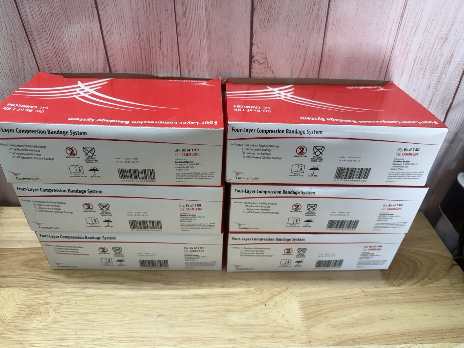 LOT 6X – Cardinal Health Four-Layer Compression Bandage System CAHMLCB4 NIB