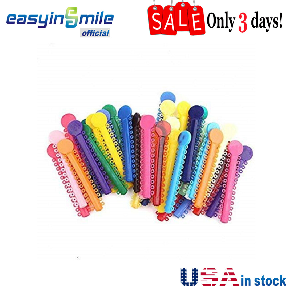 Dental Orthodontic Brackets Braces Ligature Ties Super Elastic Rubber Bands