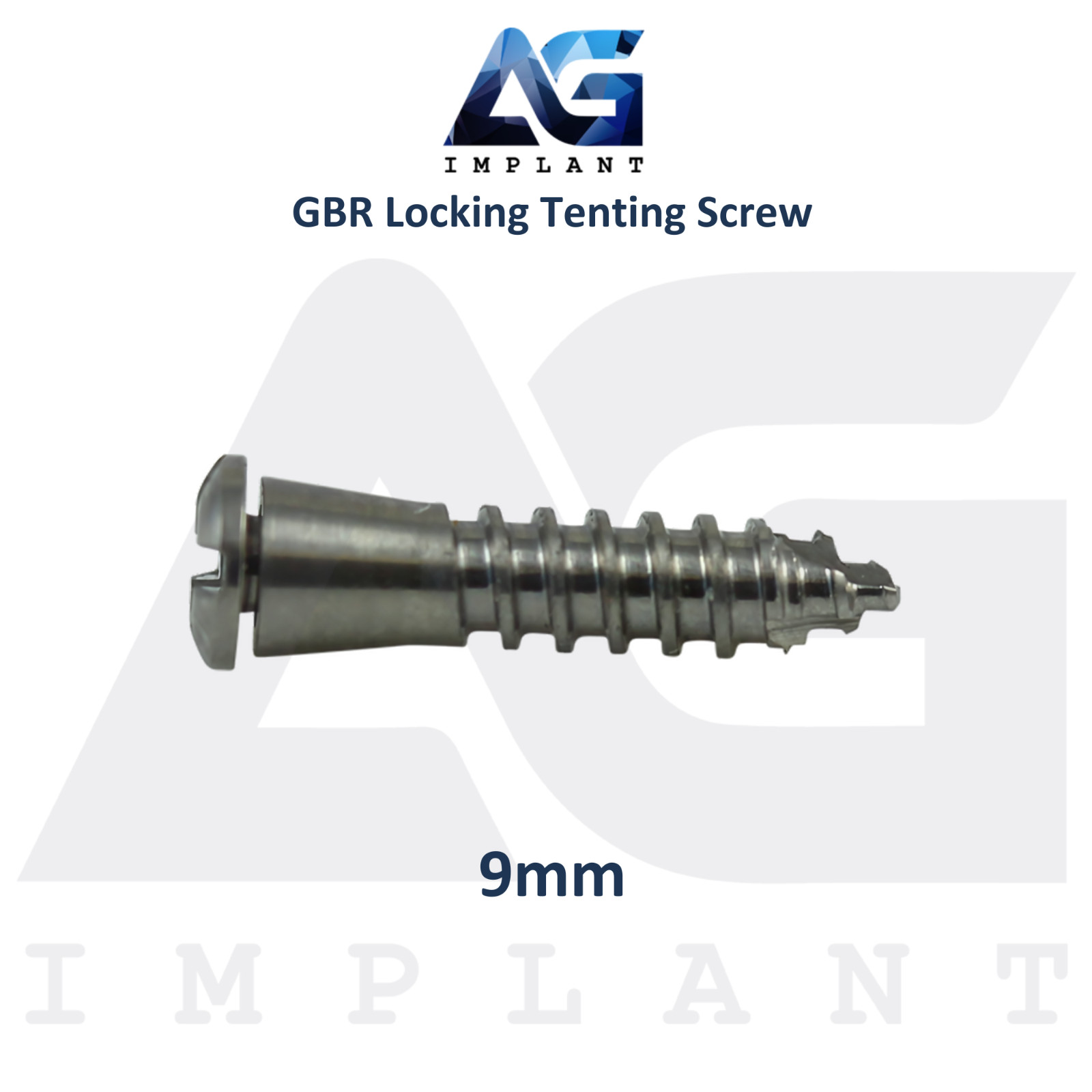 10 Dental Locking Tenting Screw Ø2.5mm GBR Membrane Titanium Fixation Sterile