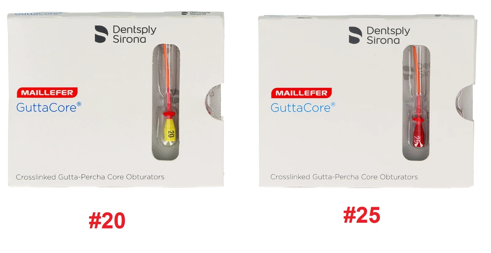 GuttaCore Obturators Size #25/#20 Pack Of 30 Obturators Tulsa Dental (Free Ship)