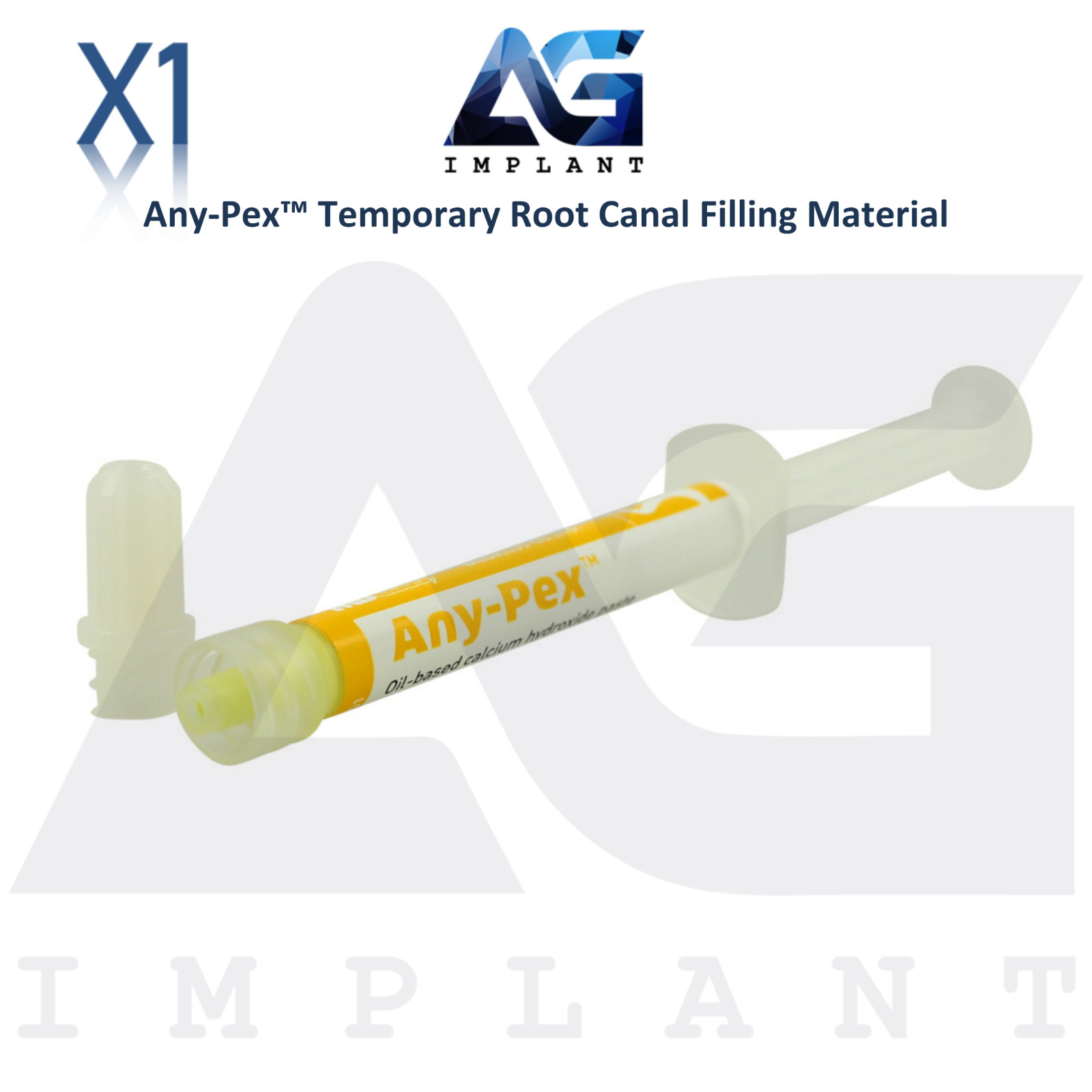 Any-Pex™ Temporary Ro0t Canal Filling Material 2.2g Syringe Dental Restorations