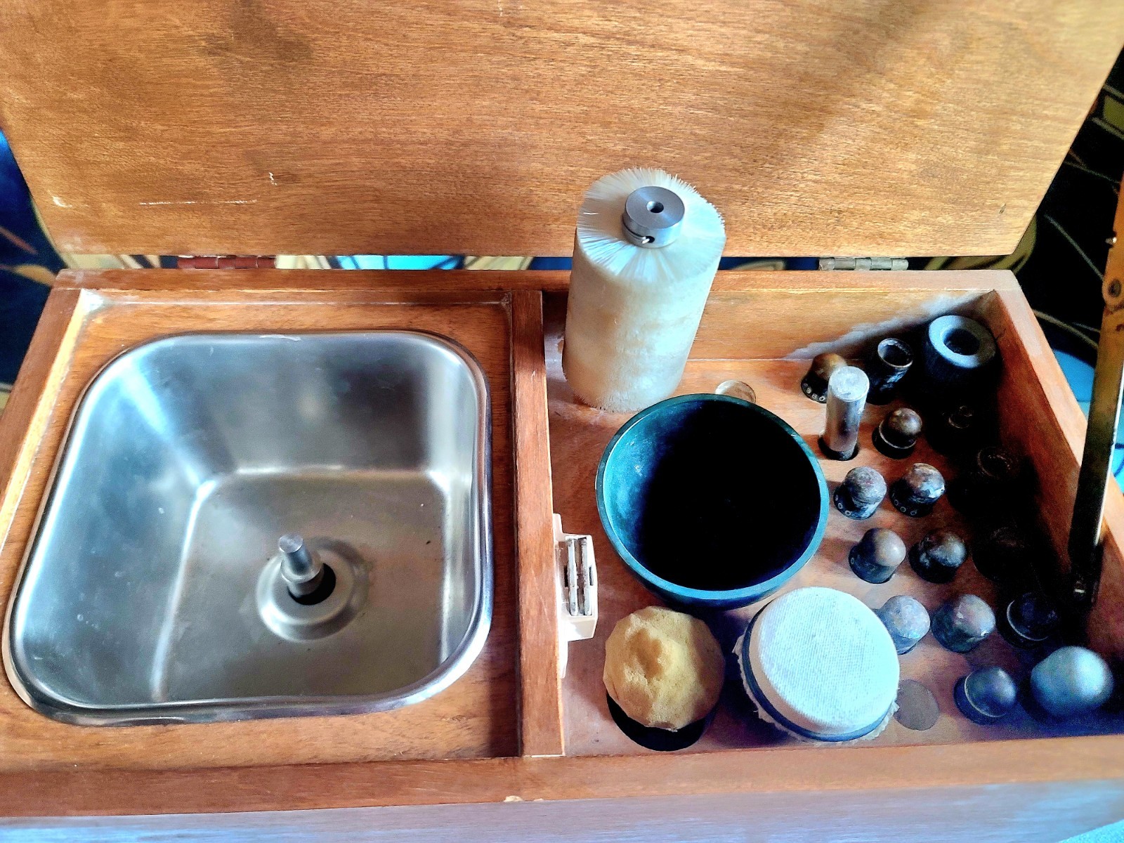 Vintage Industrial Dental, Watch, Glass Maybe Contacts Polisher. Works!