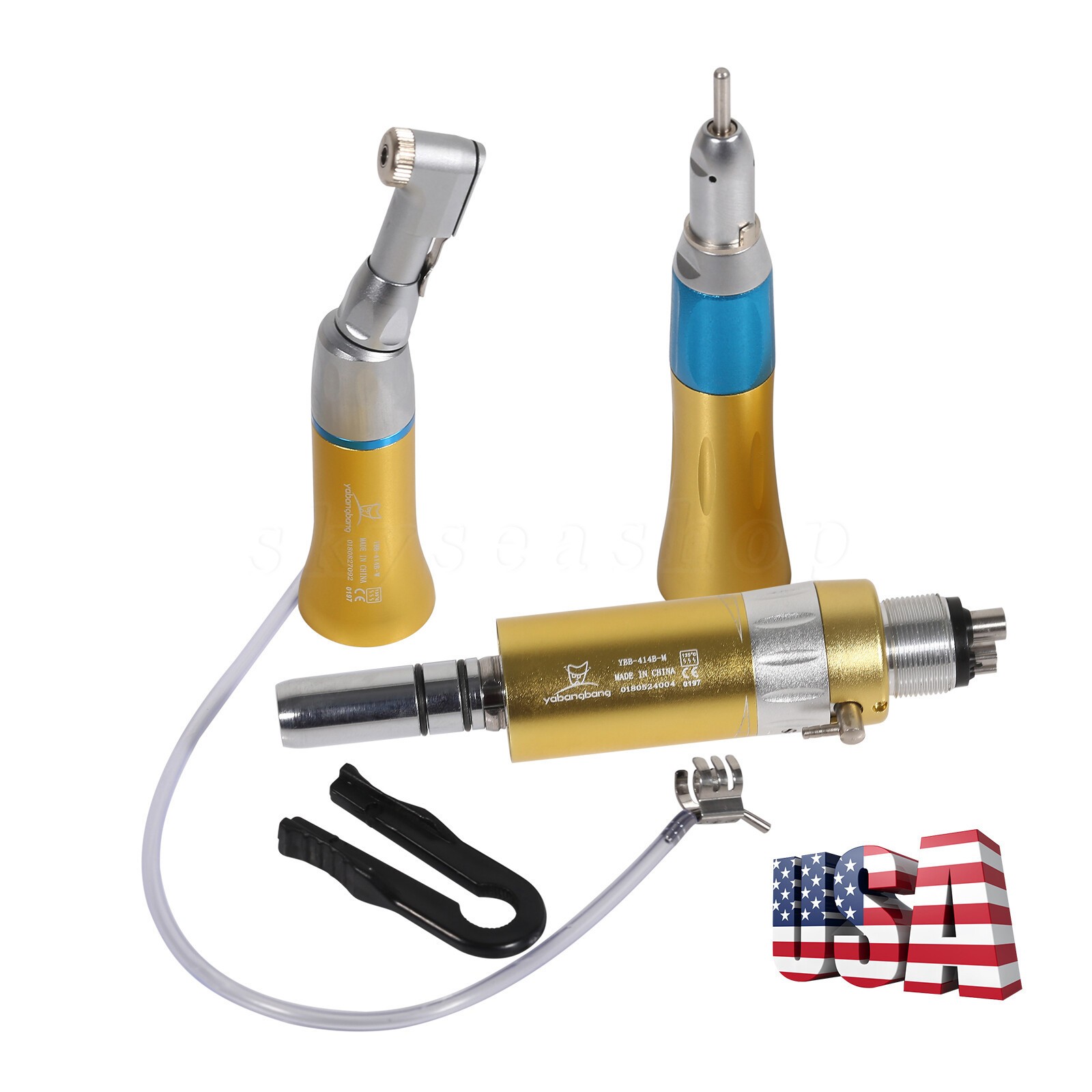 Dental low slow speed straight handpiece/ contra angle/air motor 4H NSK style CA