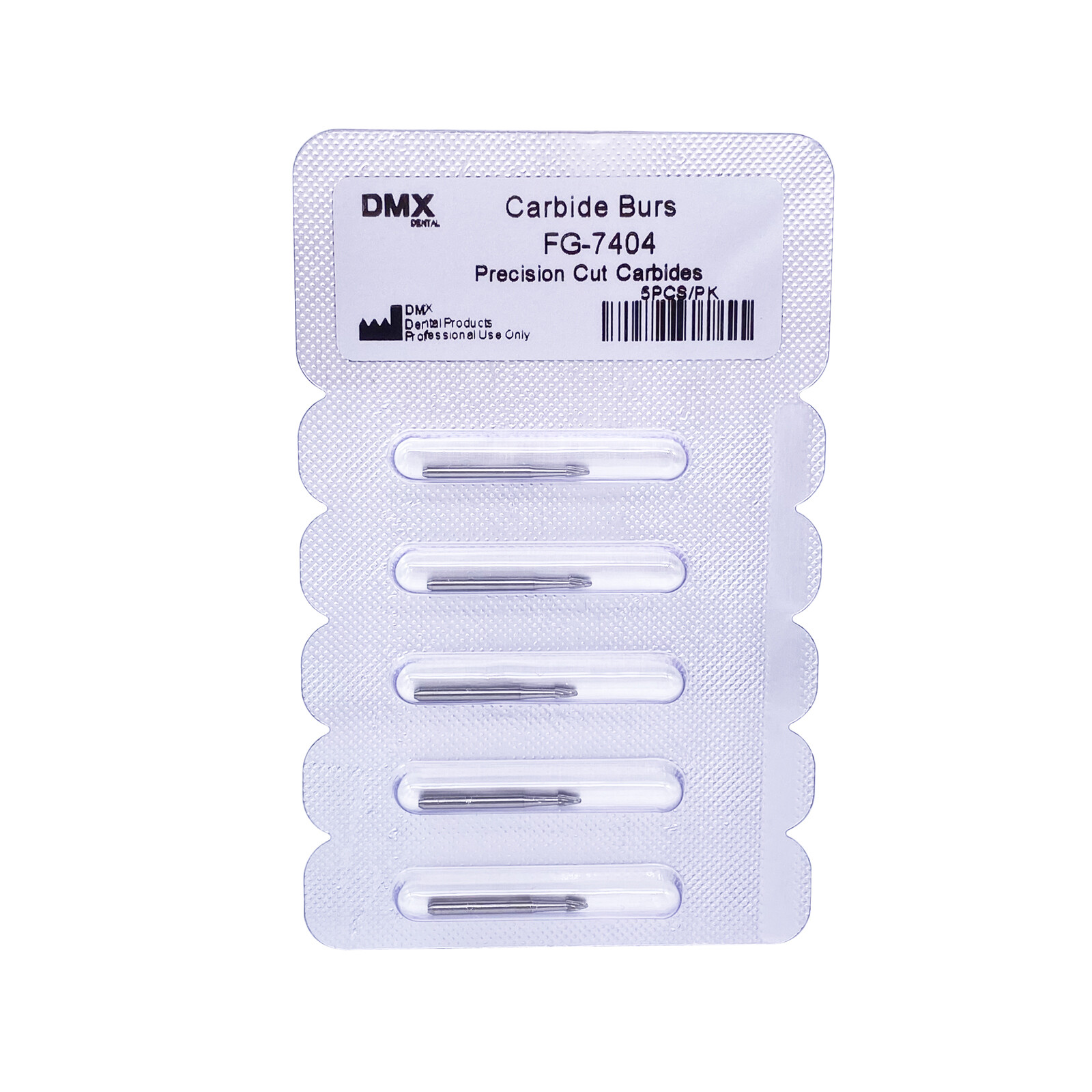 5Pcs Dental Tungsten Carbide Burs Trimming & Finishing Egg Football Bur FG 7404