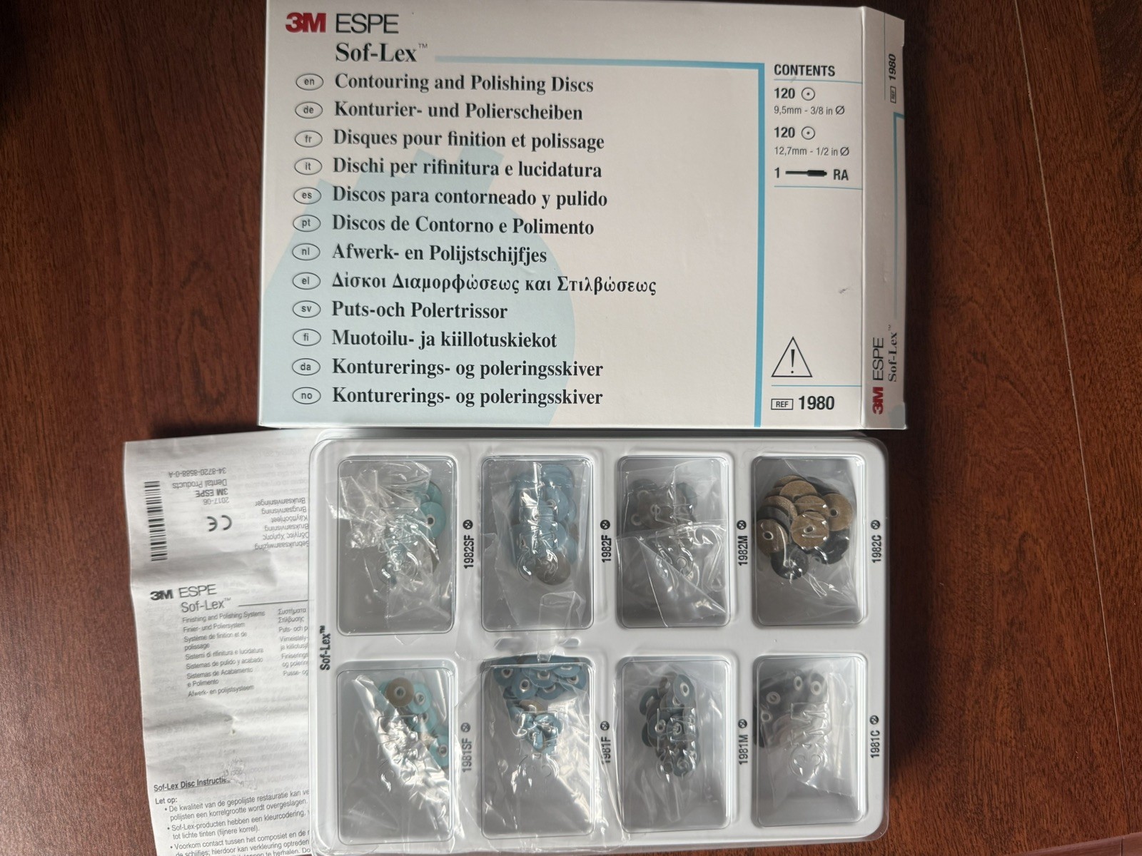 3M ESPE Sof-Lex 1980 Contouring & Polishing Discs Kit 240 Discs OPEN BOX