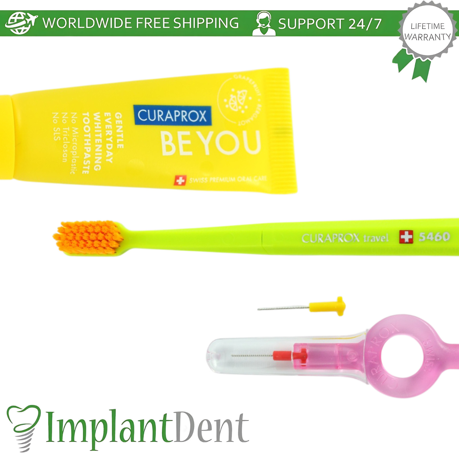 Dental Hygiene Travel Kit Portable Oral Care Solution Set Curaprox