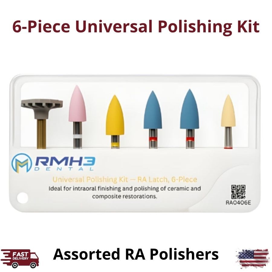 1/Pk RA Universal Polishing Kit 6-Piece Assorted Grit Polishers Finishing Tools