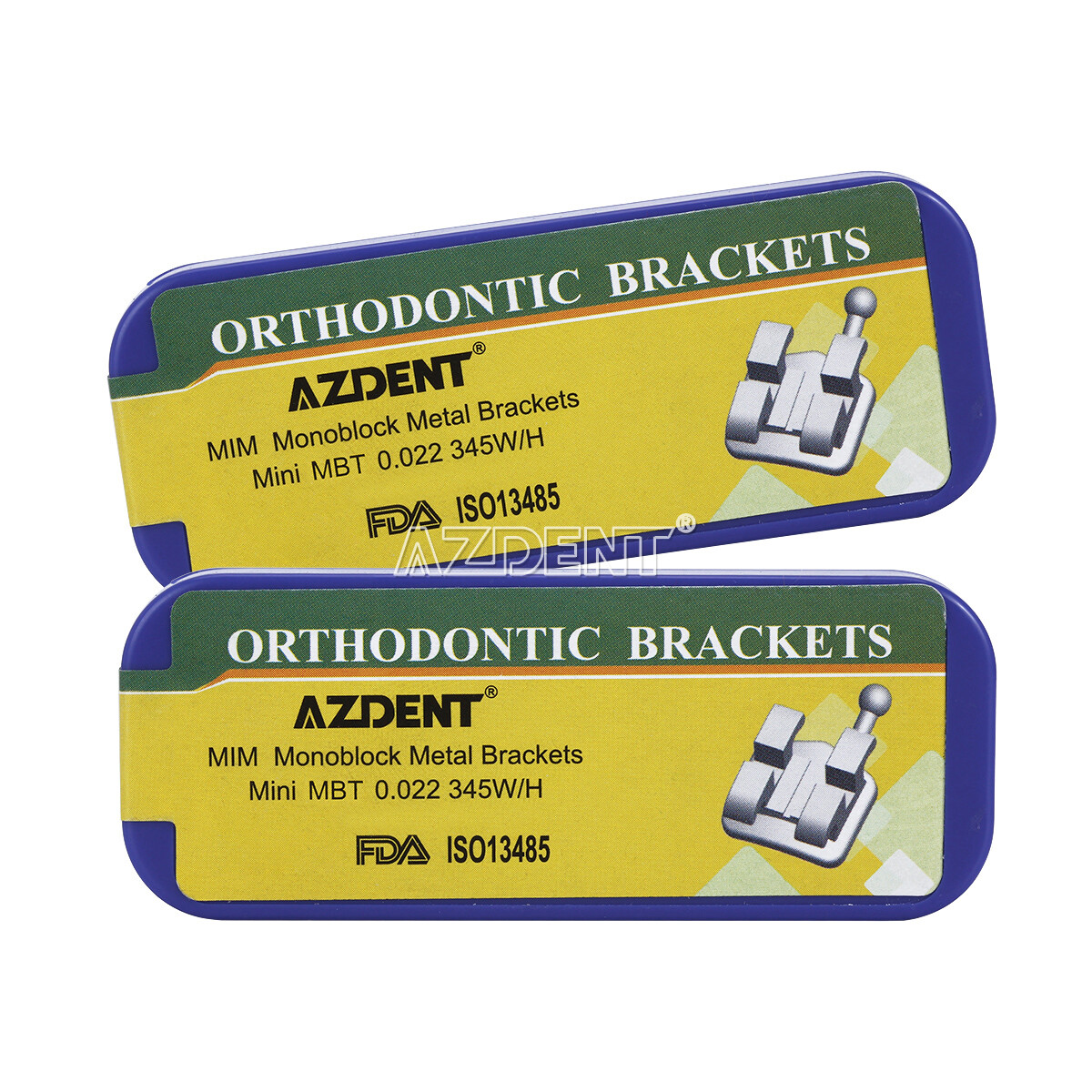 AZDENT Dental Orthodontic C3 MIM Bracket Braces Mini Roth MBT .022 Hooks 345