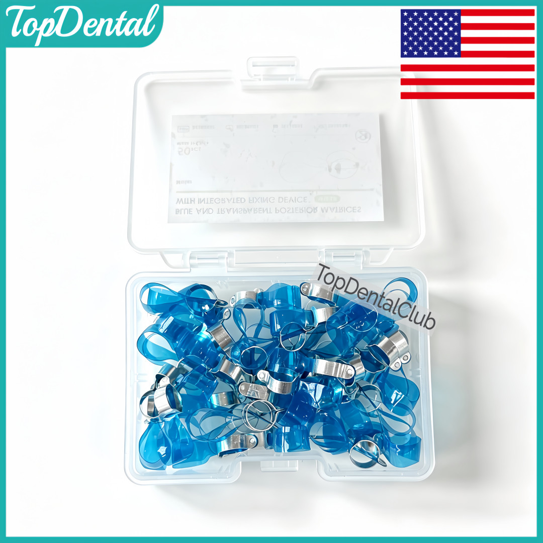 USA Dental Transparent Lucifix Posterior Matrices Blus Matrix Band Ring Fit Kerr