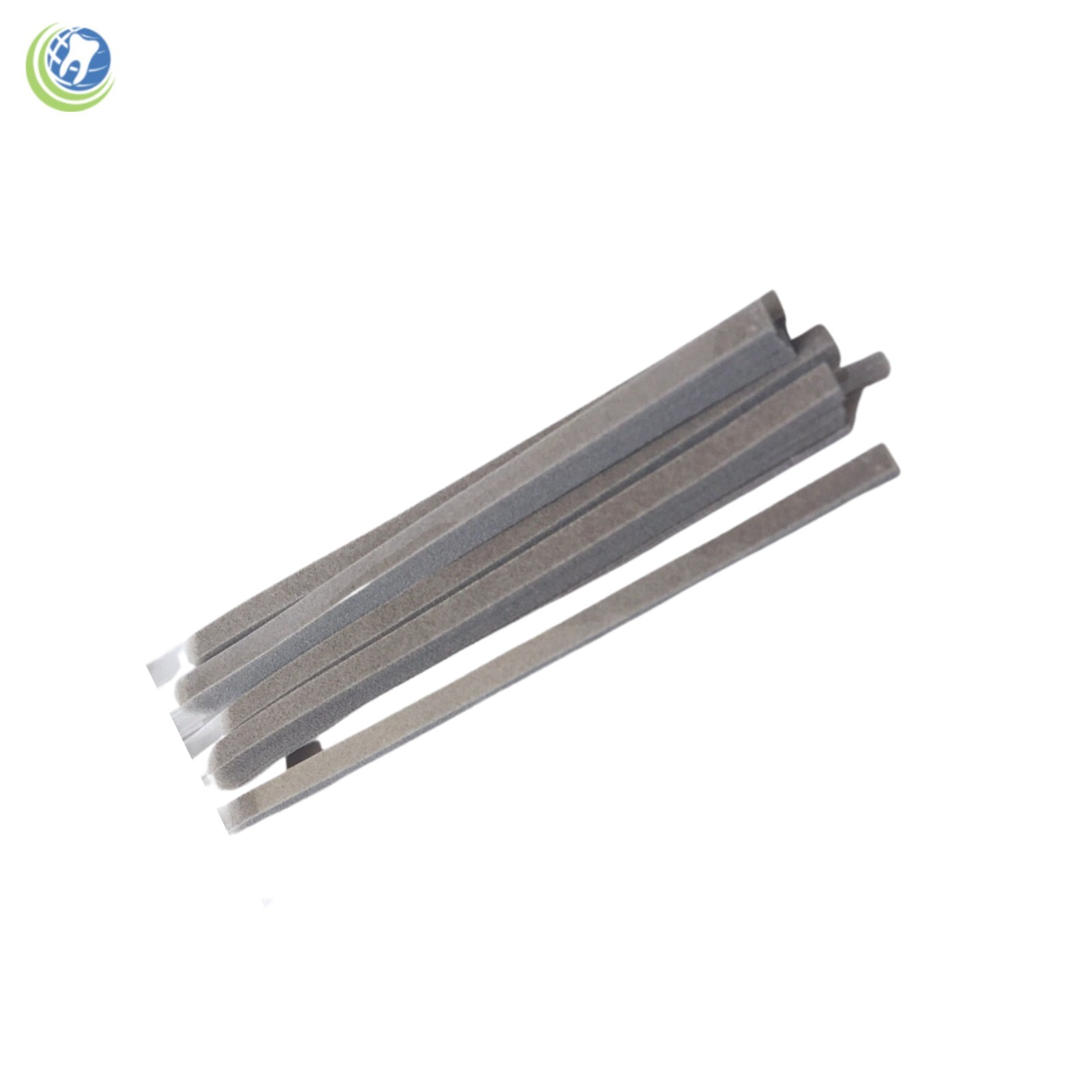 Dental Composite Polishing Strips 4mm Polyester Fine/Medium Grit One-Side 100Box