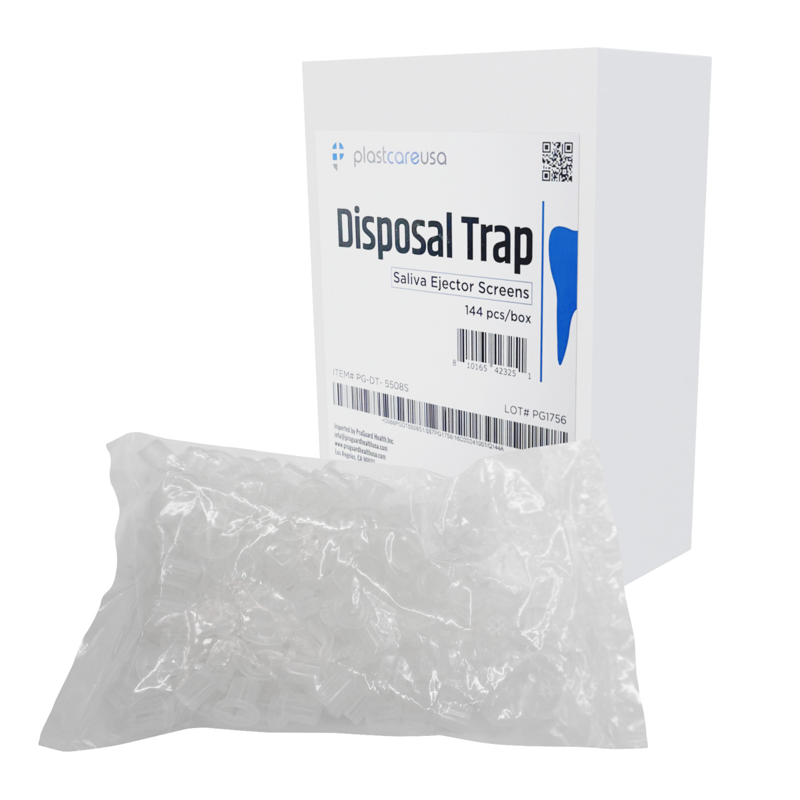5508-S Disposable Saliva Ejector Traps (Box of 144) Dental Suction Screens