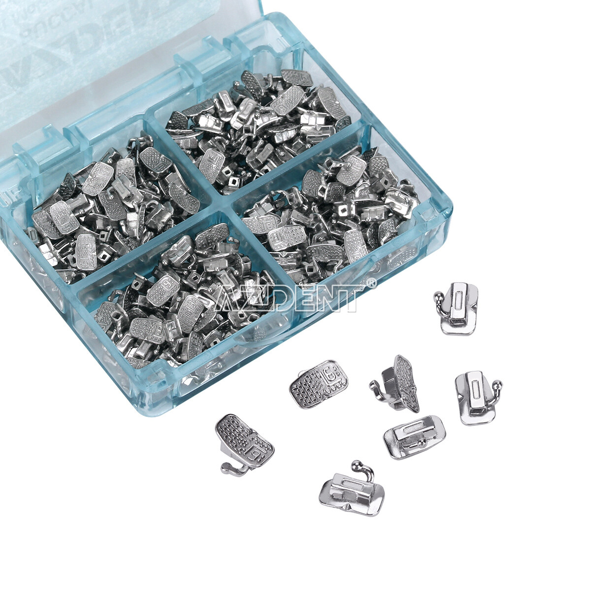 200pc AZDENT Dental Orthodontic 1st Molar Buccal Tube Bondable Non-Conv Roth 022