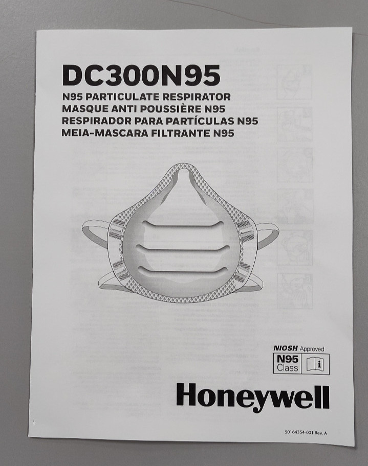 Buy one get one FREE Honeywell N95 DC300N95B Face Mask NIOSH Pack of 20