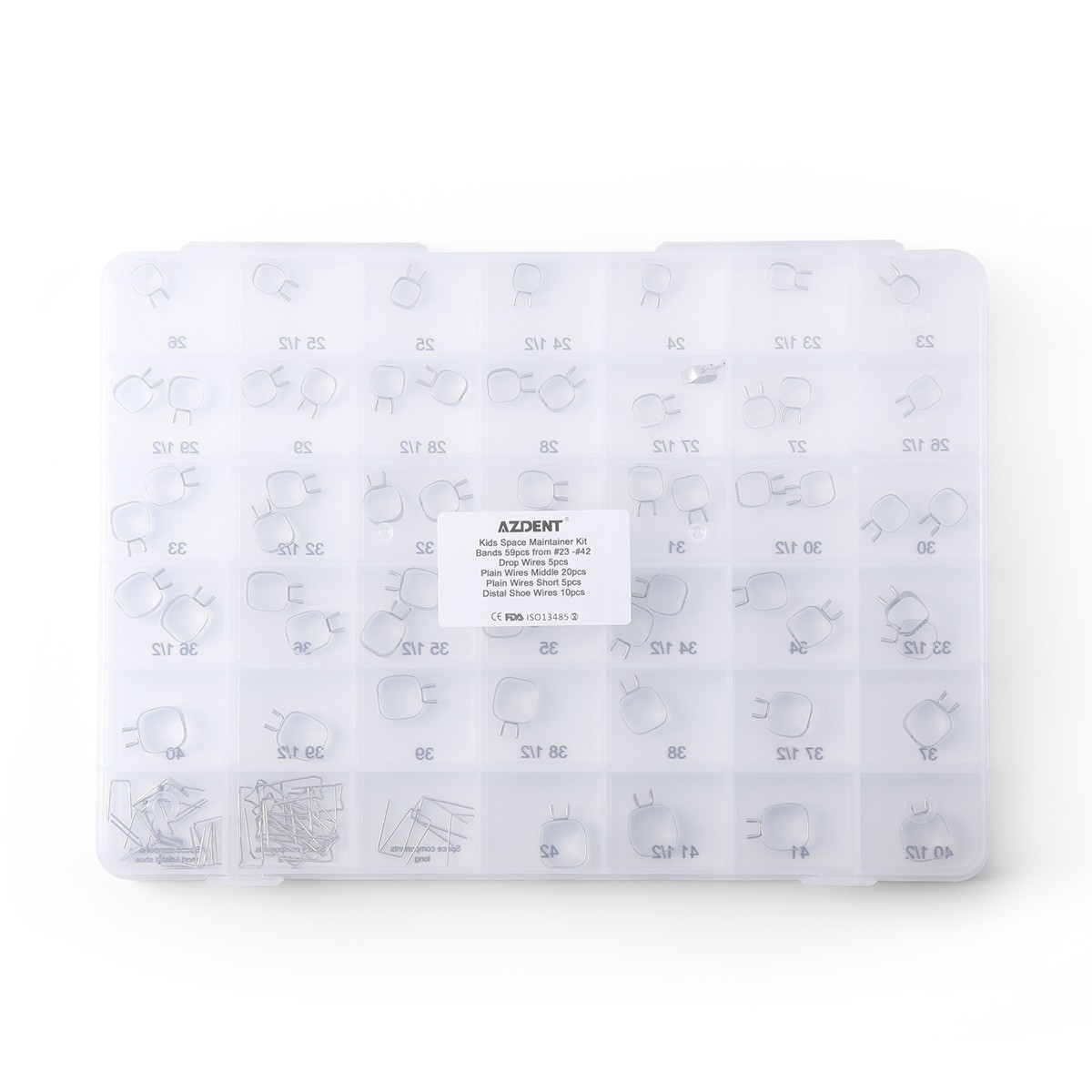 64pcs DENTAL Anterior Transparent Crowns № 1.910 CLEAR COLOUR Free Ship