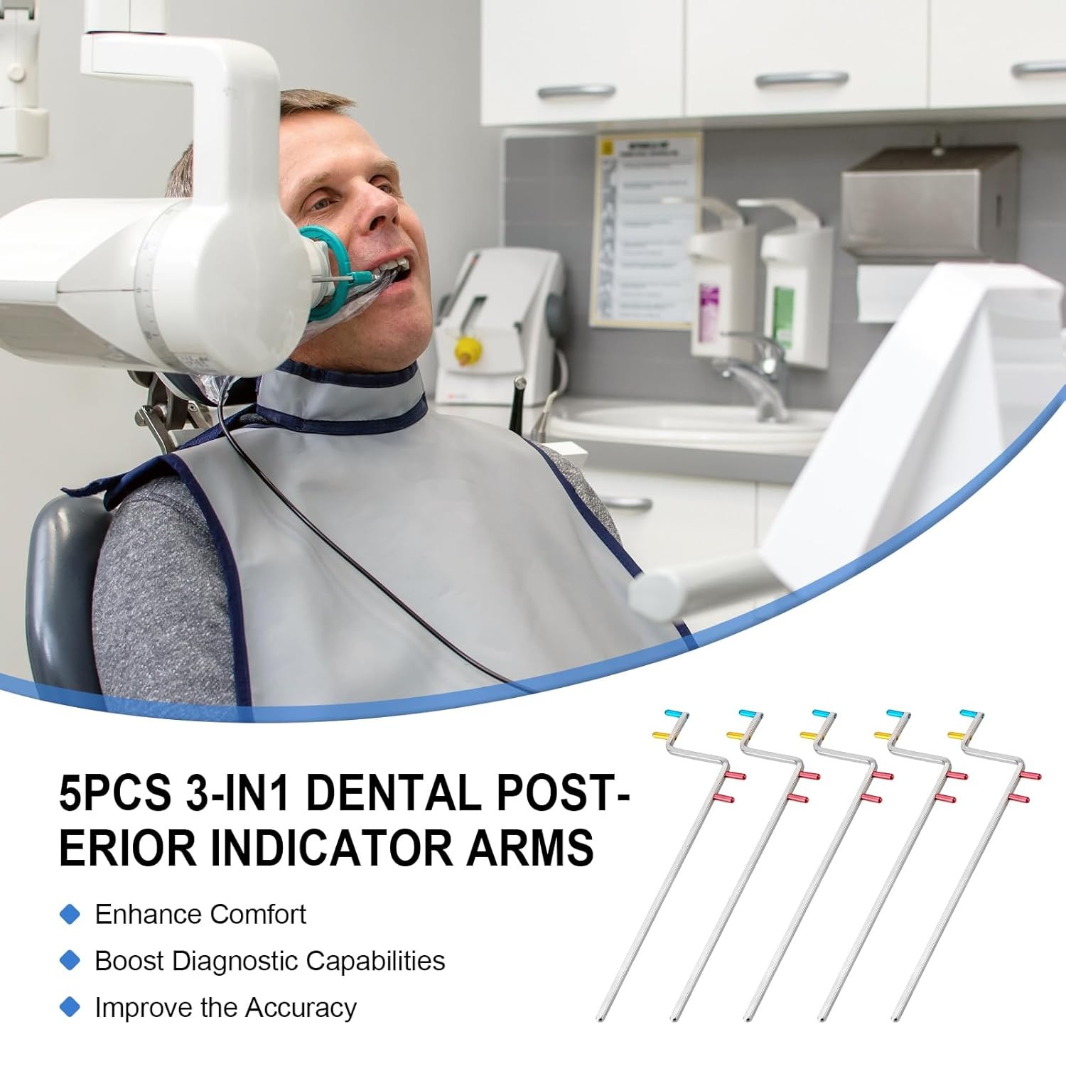 5x Dental X-Ray universal Arms Positioner Holder Digital Dental Sensor Holder