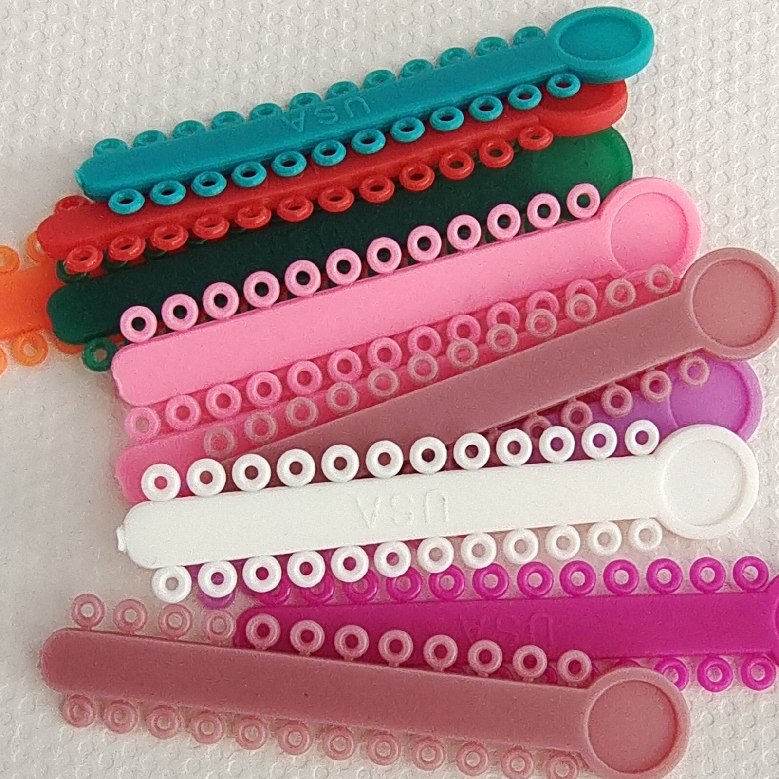 5Packs Dental Orthodontic Ligature Ties (Multi-Colored​）1040Pcs/Pack