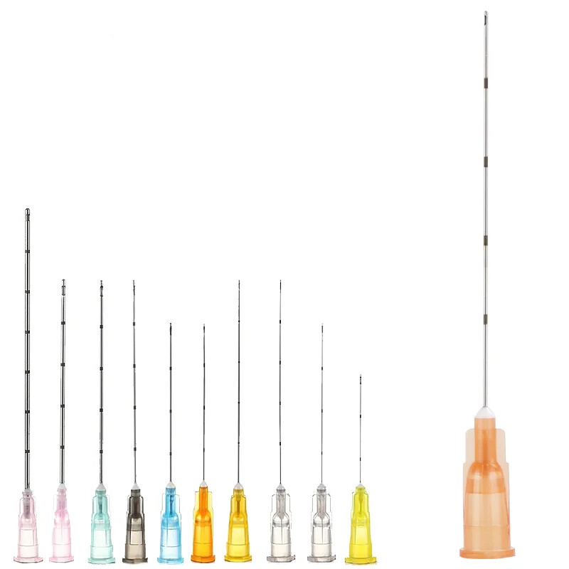 50pcs/Box Blunt-tip Cannula for filler injection acid facial slight blunt needle