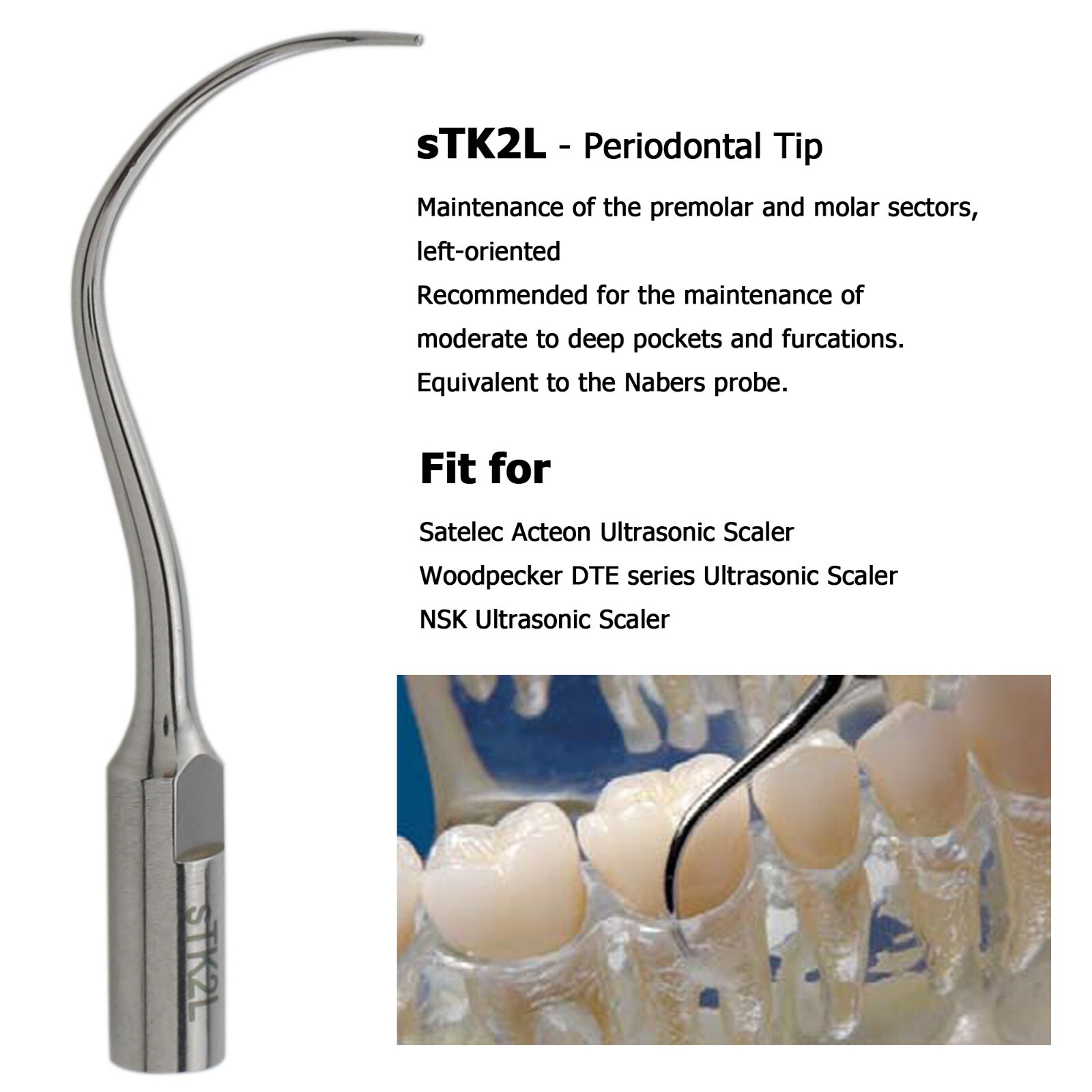Satelec ACTEON P5 NEWTRON XS LED Handpiece Dental Ultrasonic Piezo Scaler Tips