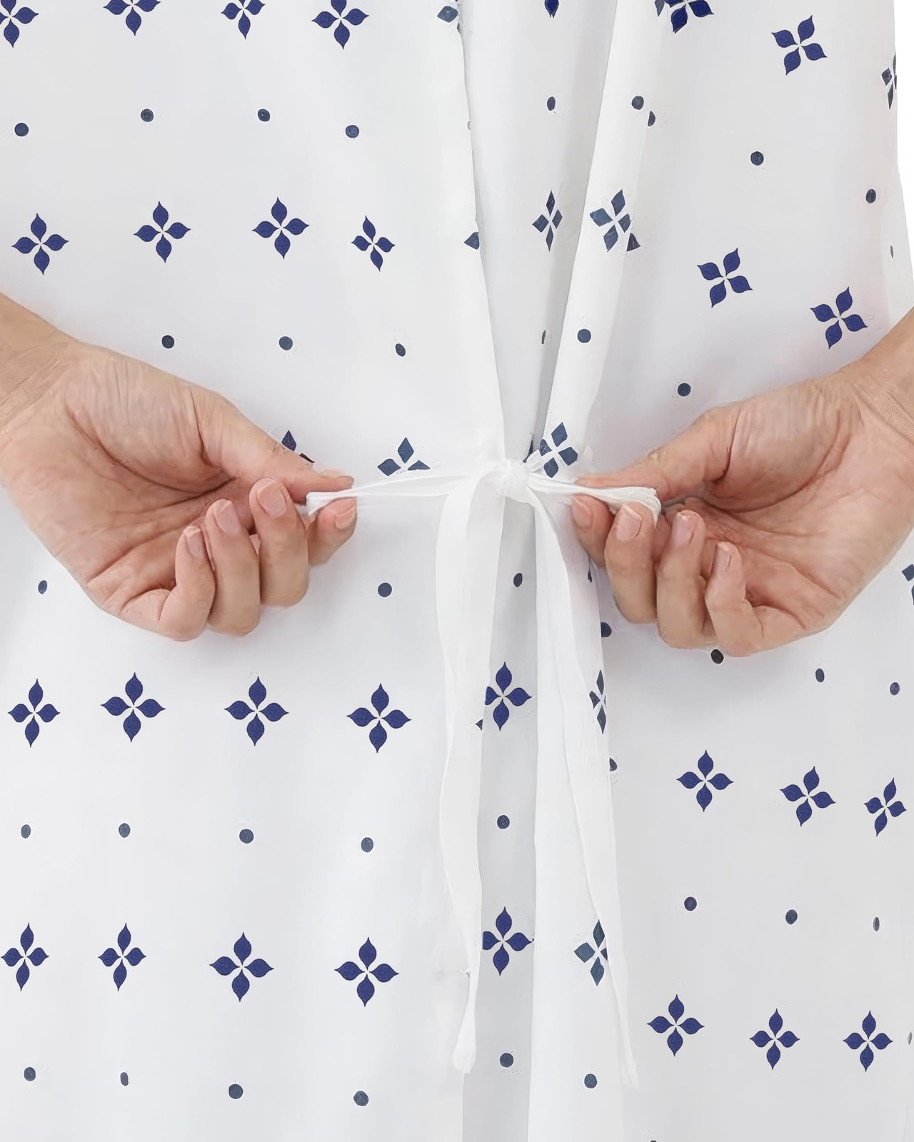 6 Pack Unisex Hospital Gowns, Patient Gowns for Women and Men with Back Tie, …