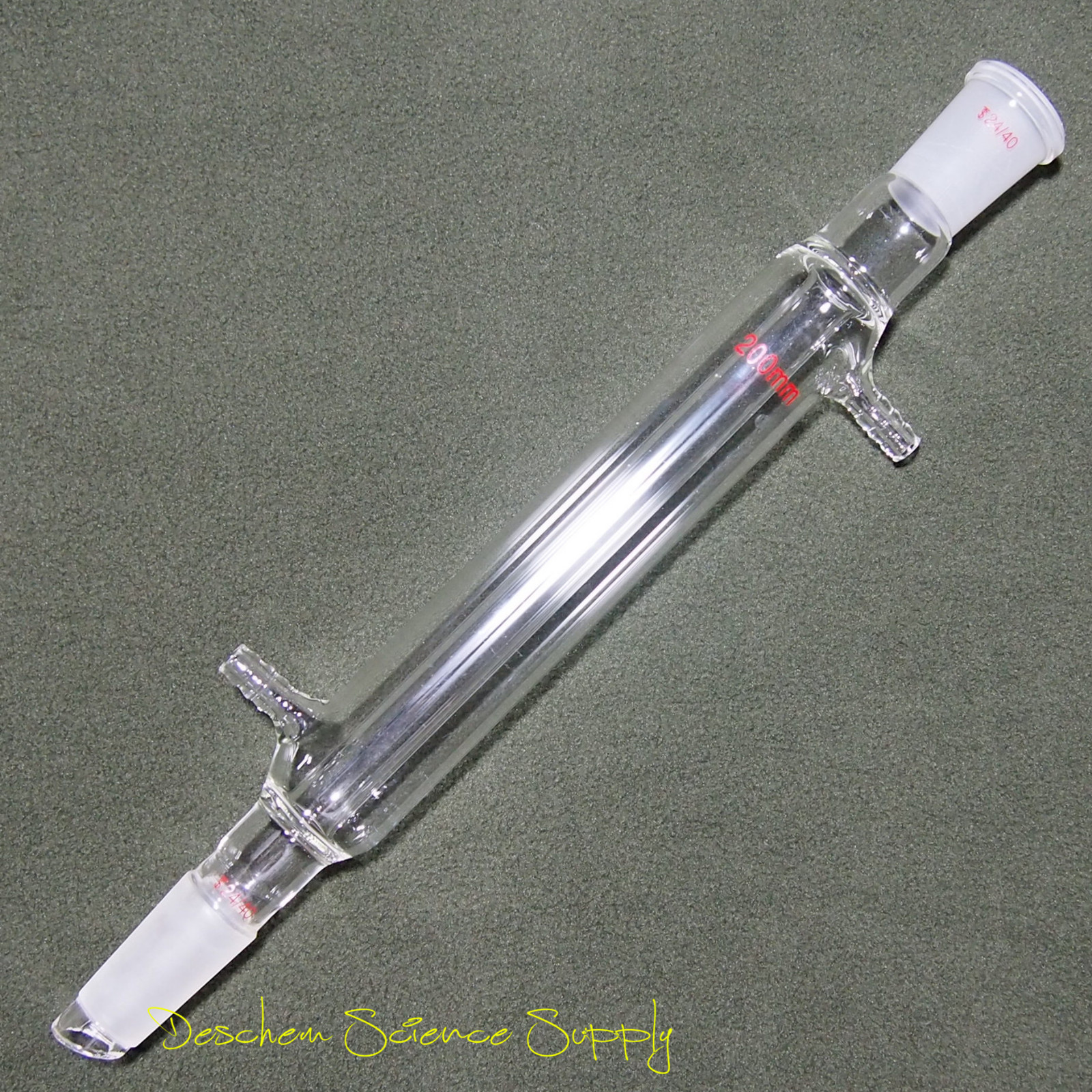 Deschem 200mm 24/40 Glass Liebig Condenser Lab Chemistry Disllation Column