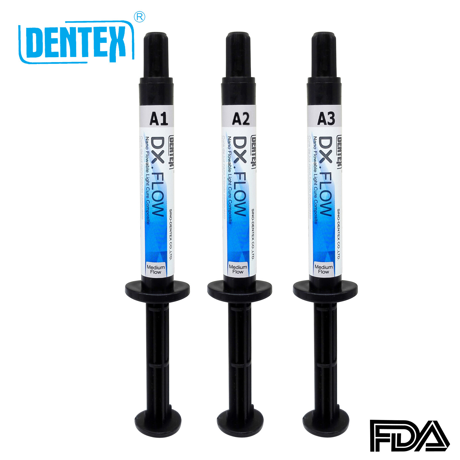 Dental Composite Resin Medium Flowable Light Cure/ Etching Gel /Bonding Adhesive