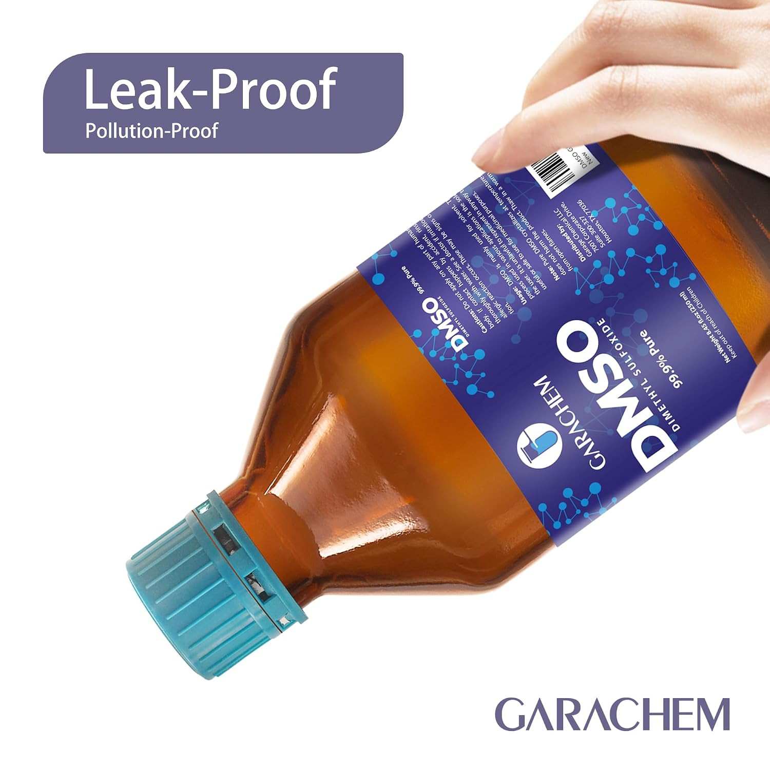 GARACHEM Pure DMSO in a Glass Bottle, Pure Liquid Dimethyl Sulfoxide 8 OZ, Non-D