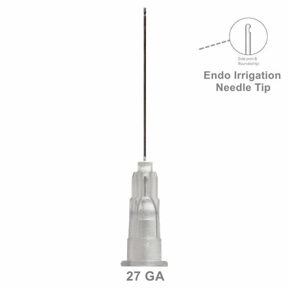 Dental Irrigation Needle Disposable Syringe Tips 25G/27G/30G Side Hole Notched