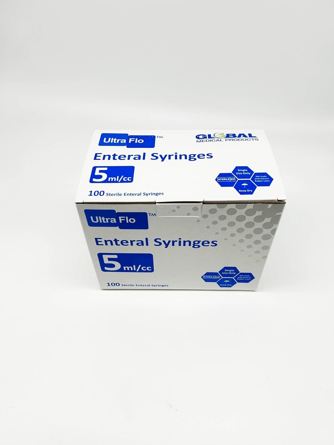 UltraFlo 5cc Enteral Feeding Syringes – ENFit & ISO certified, BPA/ Latex-free