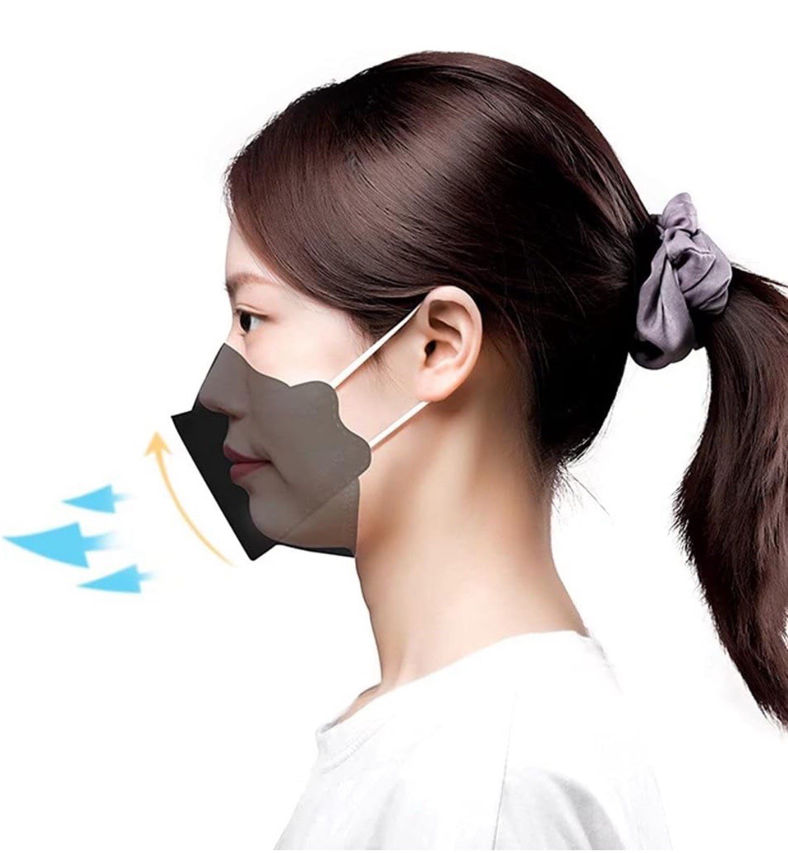 100PCS Muticolor Blush KF94 Mask Fish Type4 Layer Protective Face Masks 3D Mouth