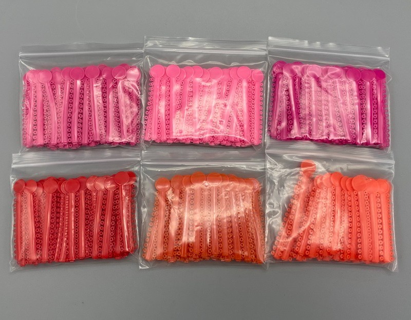 1 bag Dental Orthodontic Elastic Ligature Ties for Brackets Brace Rubber Bands