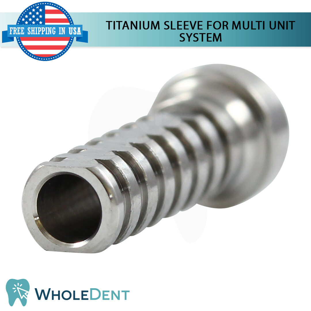 X5 Angulated Abutment Multi Unit 45° Titanium Sleeve Set Dental Implant Int Hex