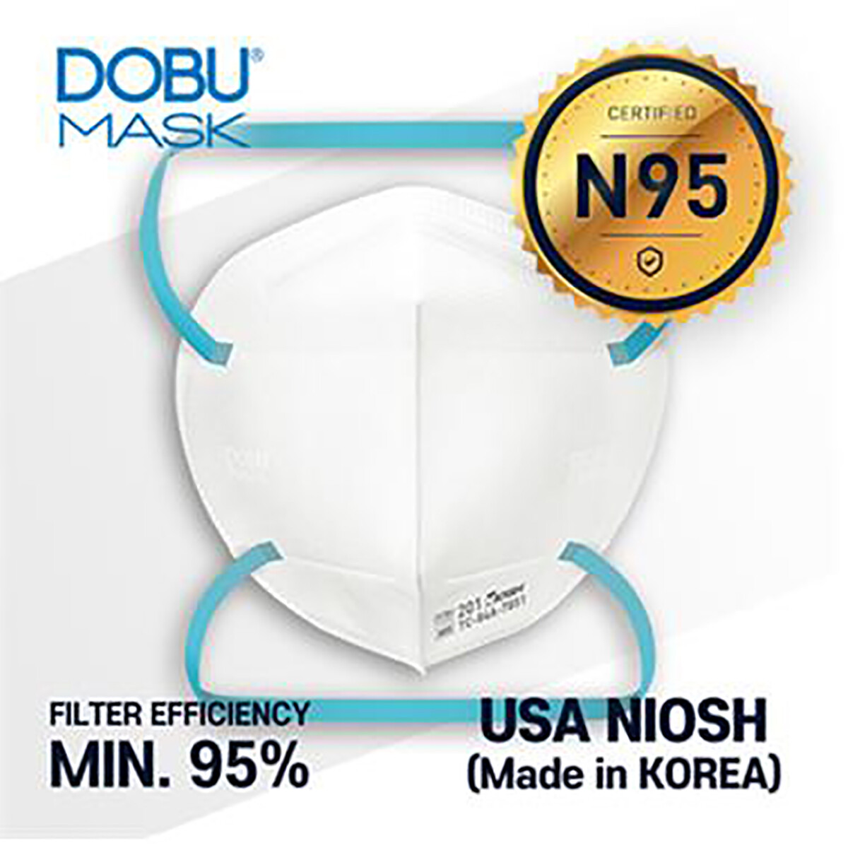 10 NIOSH N95 Face Mask Made in Korea Medical Respirators Protective Covers DOBU