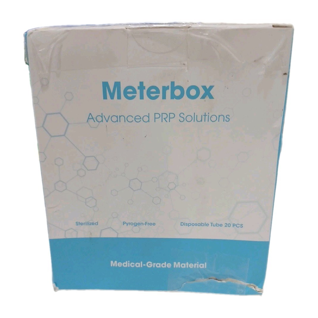 20 PACK Meterbox 10ml Tubes for System ACD and Gel Glass Tube Individual Wrapped
