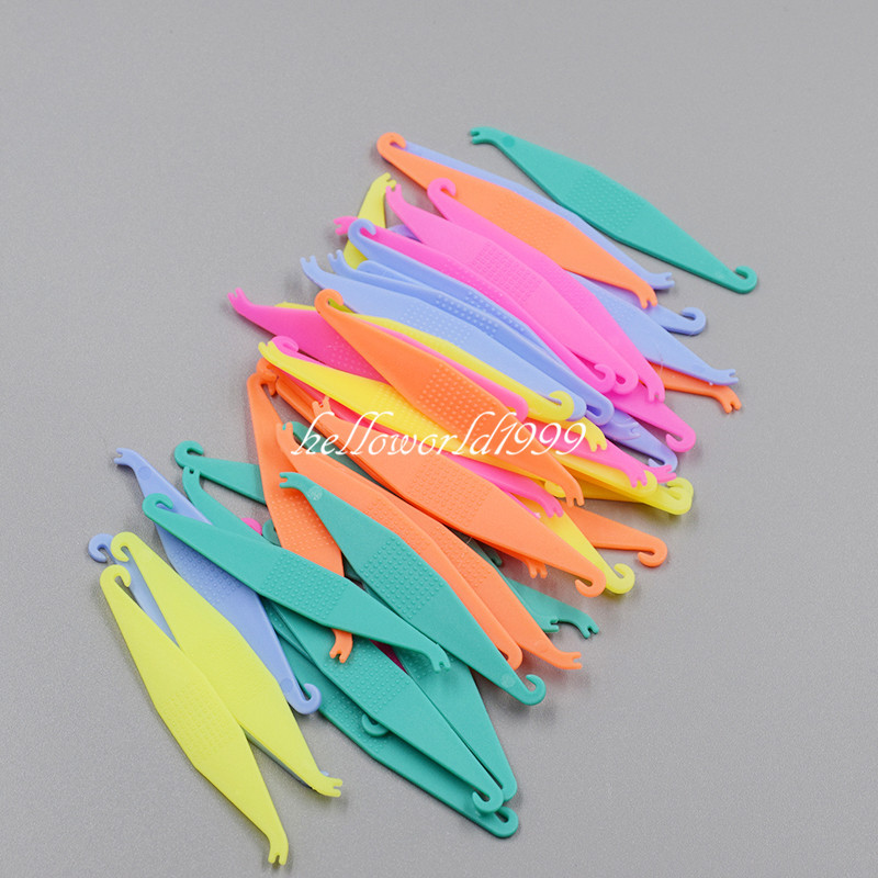 100Pcs Orthodontic Elastics Placer Remove for Braces Elastic Rubber Band Placers